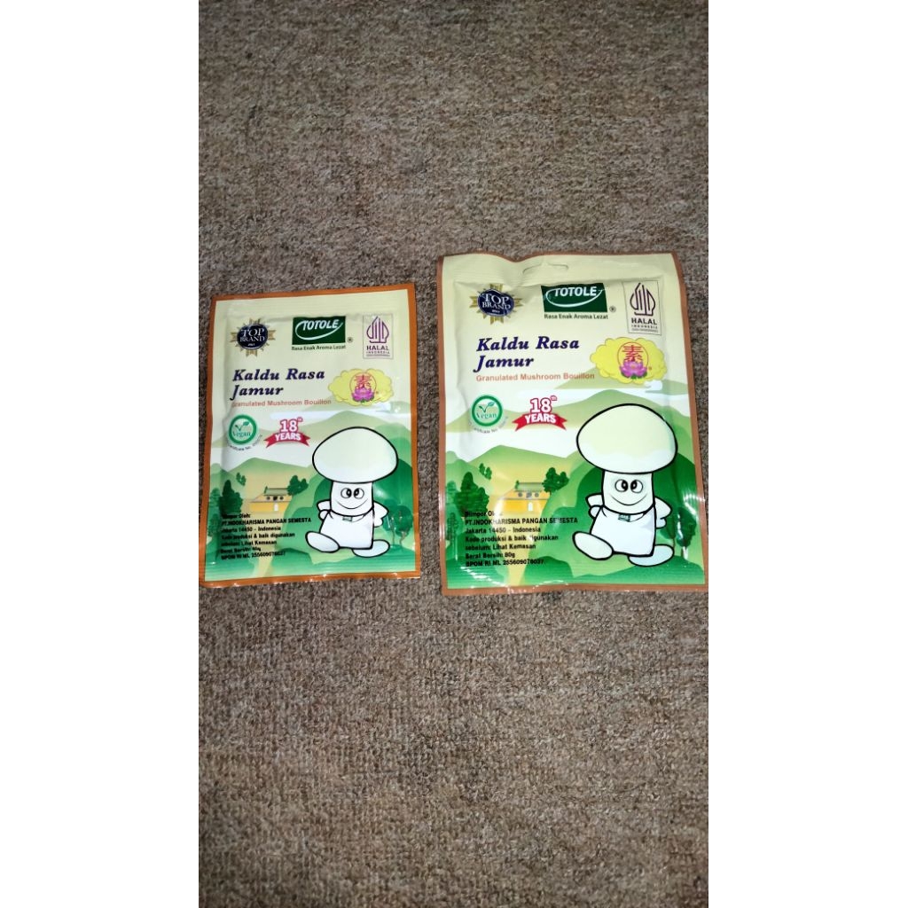 

Totole Kaldu Jamur non msg ukuran 40g dan 80g