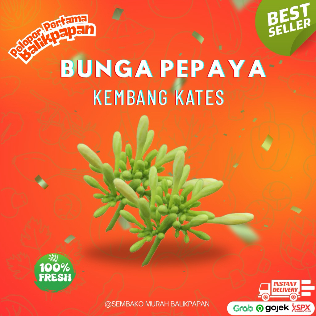 

bunga pepaya/kembang pepaya 250 gr