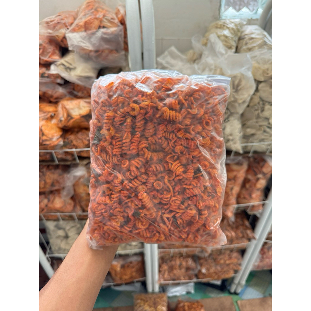 

500gram Makaroni Pedas Spiral Daun Jeruk