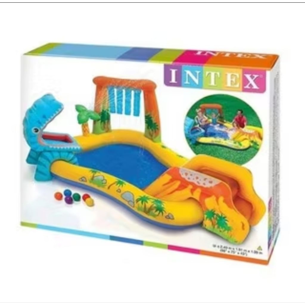 Intex kolam renang anak / Intex playhouse dinosaurus kids play center 57444NP