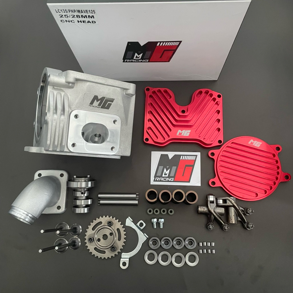 head kph 4klep pnp supra 125 kharisma 25/28 22/25 23/20 19/22 MG racing full set cnc