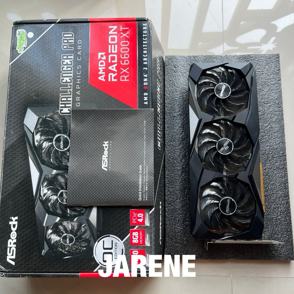 VGA RX 6600 XT 8GB ASROCK CHALLENGER PRO | RX6600XT PERFORMA SETARA RTX3060TI DIATAS RX5600XT RTX208
