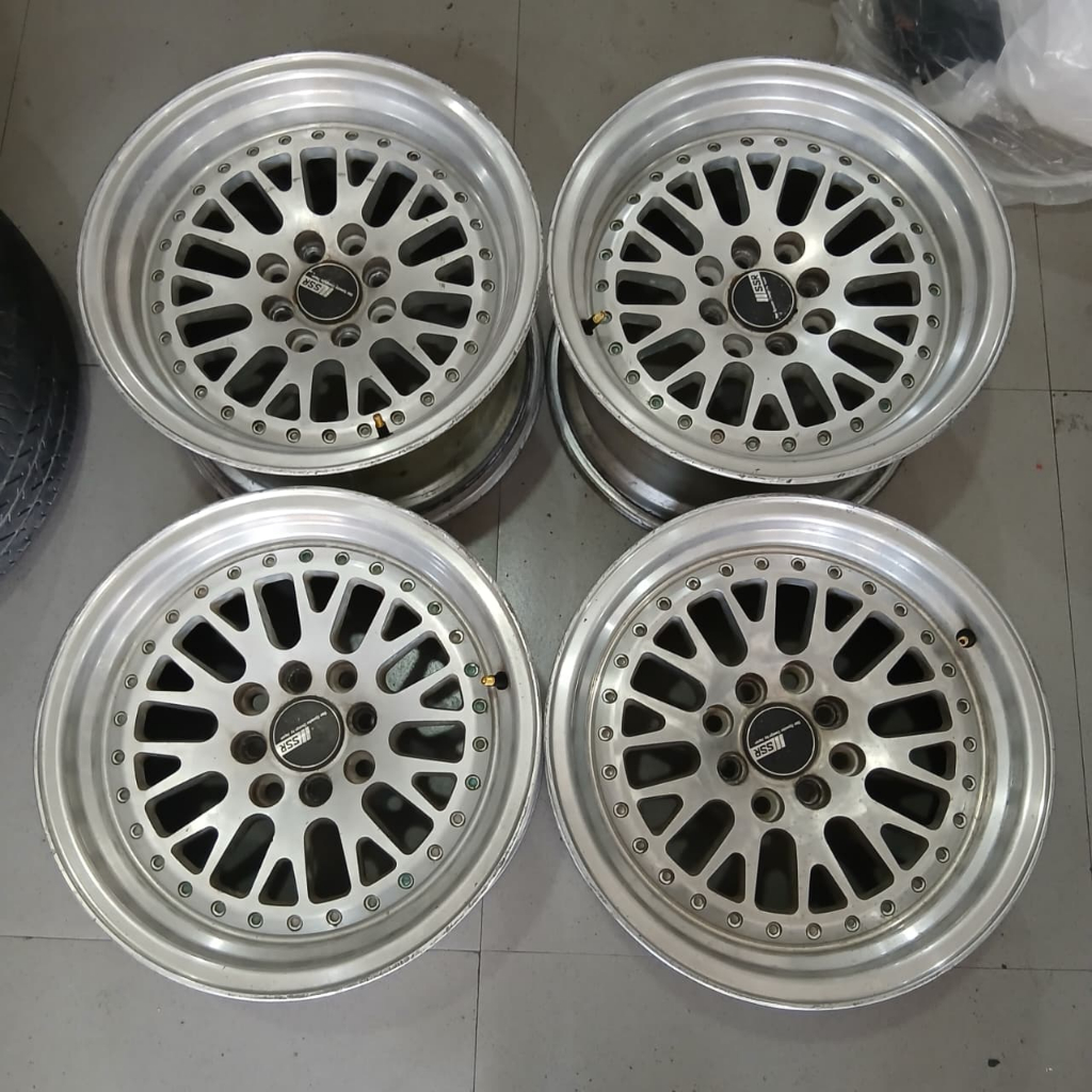 VELG MOBIL RACING CCW CLASSIC SSR RING 15 LEBAR 8/9 LUBANG BAUT PCD 4X100 4X114 PELEK
