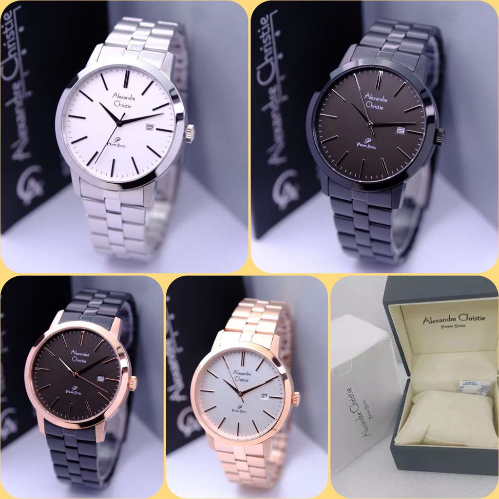 JAM TANGAN PRIA ALEXANDRE CHRISTIE AC 1007 MD / AC1007 / 1007 RANTAI ORIGINAL GARANSI RESMI 1 TAHUN