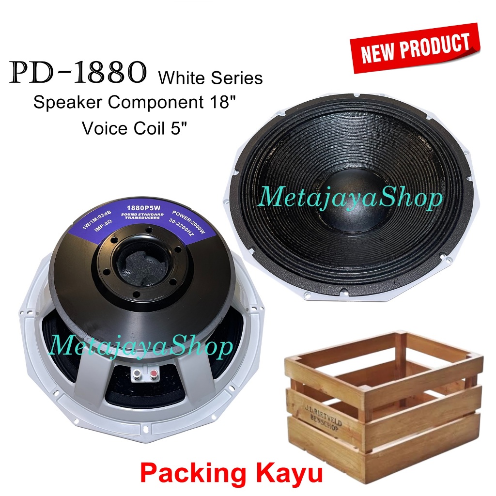 SPEAKER COMPONENT PD1880 COIL5'' KOMPONEN 18'' PD 1880 WHITE SERIES