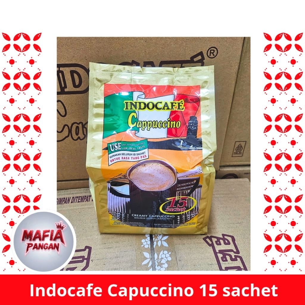 

Kopi Indocafe Capuccino 15 sachet