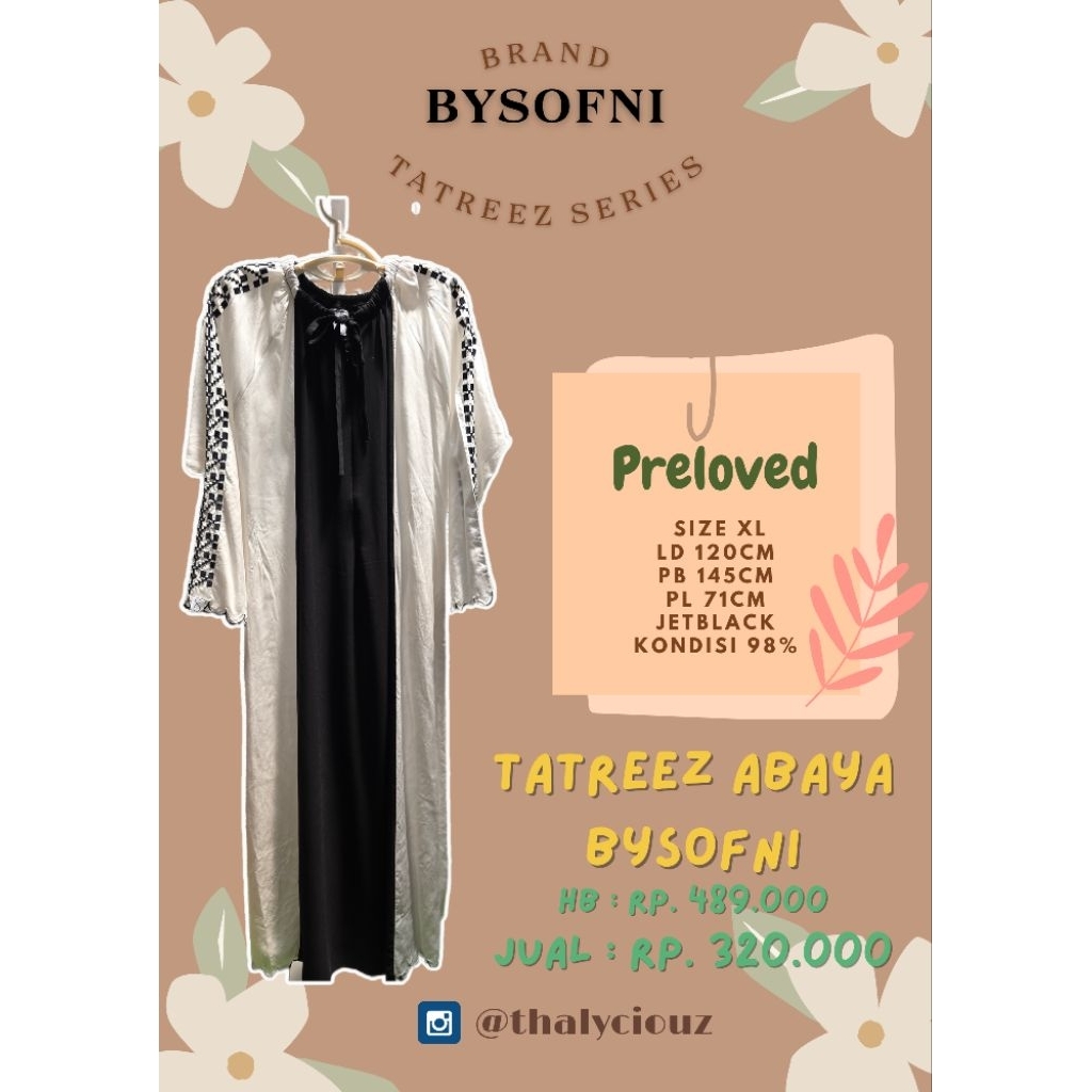 Tatreez Abaya BySofni