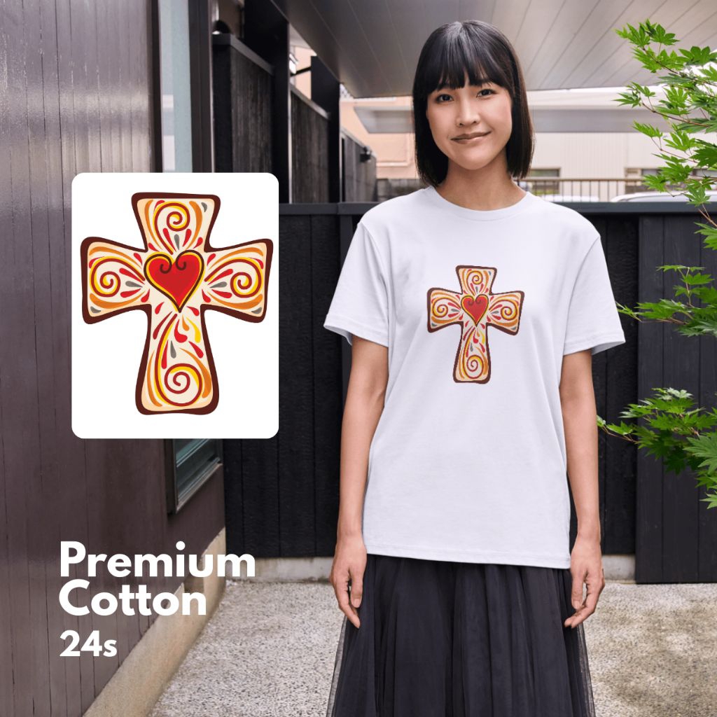 KAOS ROHANI KRISTEN / KAOS ROHANI PRIA WANITA / KAOS ROHANI KATOLIK / KAOS ROHANI SALIB