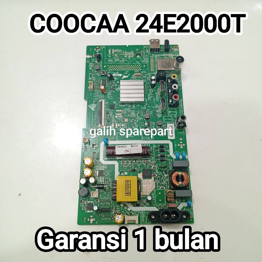 MESIN TV / MAINBOARD TV COOCAA 24E2000T MB - MODUL - MOBO - MOTHERBOARD TV COOCAA