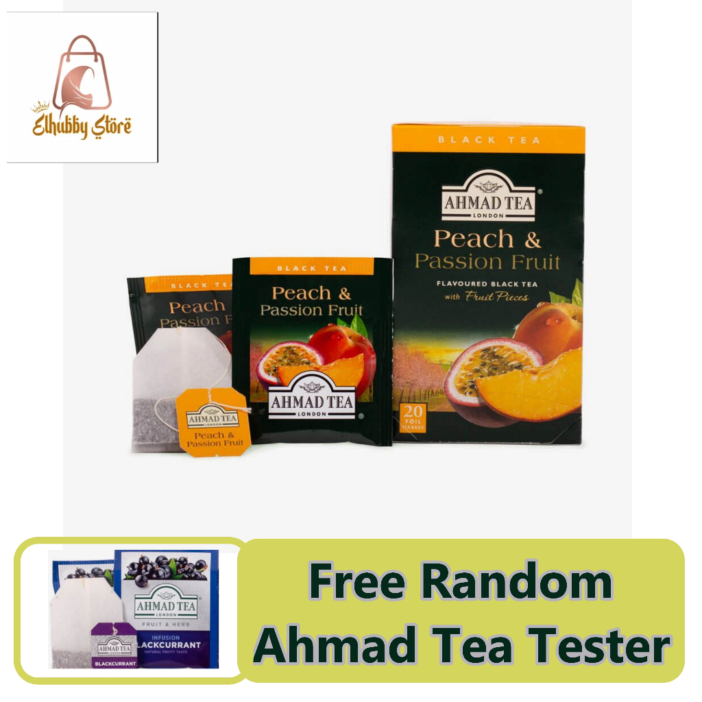 

Ahmad Tea Peach Passion 1 Box - Teh Dengan Rasa Buah dalam kemasan sachet