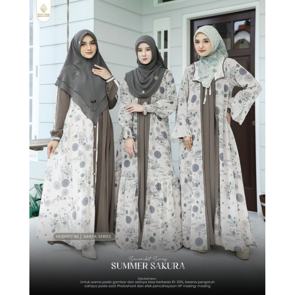 OPEN PO SUMMER SAKURA EMKA HIJAB/GAMIS EMKA/SARIMBIT EMKA