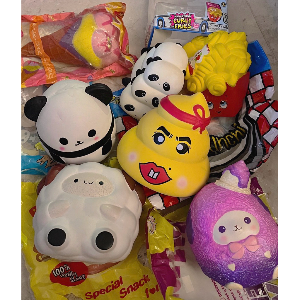 FLASH SALE JUMBO SQUISHY SLOW MURAH LIAT DESKRIPSI (PATPATZOO, GALAXY SHEEP, SILLY SQUISHY, PANDA EG