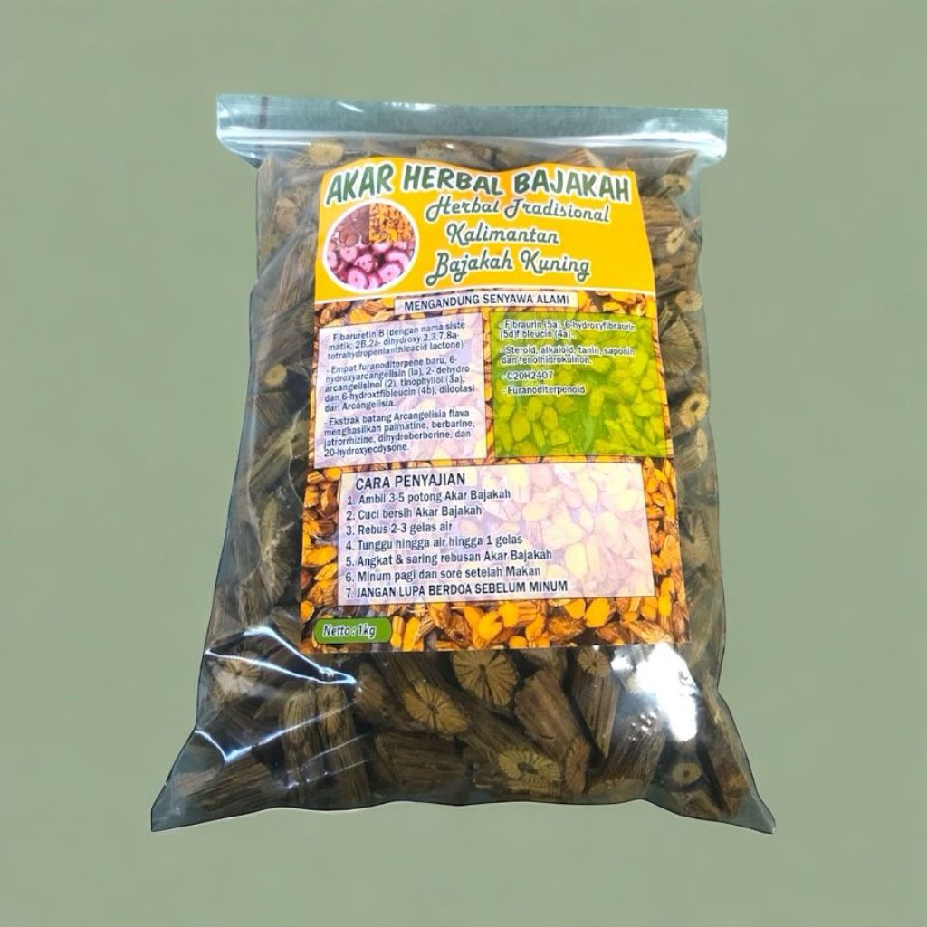 

Akar Bajakah Kuning / Akar Bajakah Asli Kalimantan 1kg gratis 10pcs teh bajakah merah