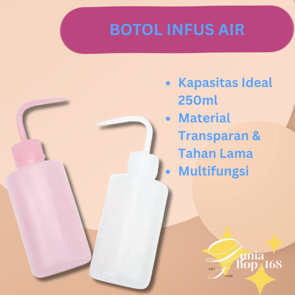 BOTOL INFUS AIR PEMBERSIH SULAM / BOTOL INFUS AIR/BOTOL INFUS / BOTOL SQUEEZE WASH