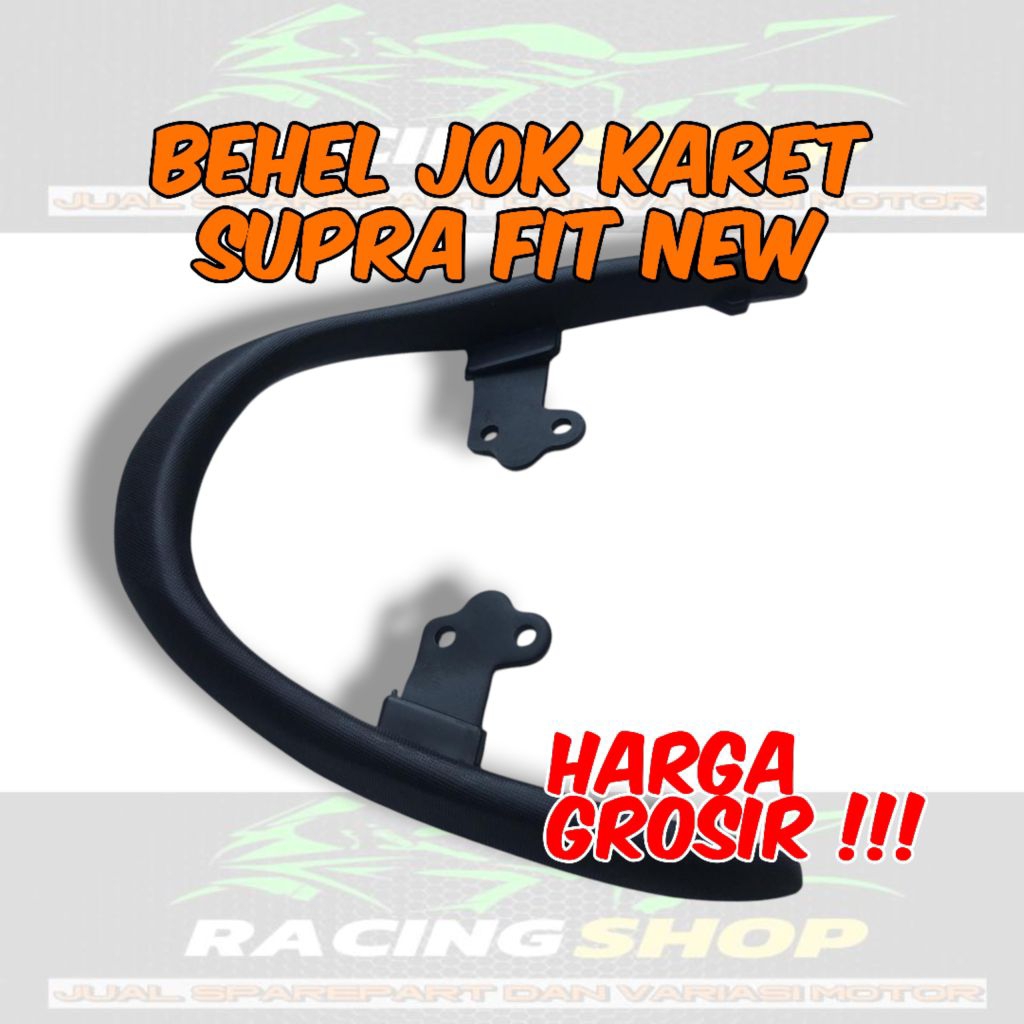 Behel Belakang Supra Fit New Bahan Besi Lapis Karet Hitam Tebal Berkualitas CKDPASS Begel Honda Supr