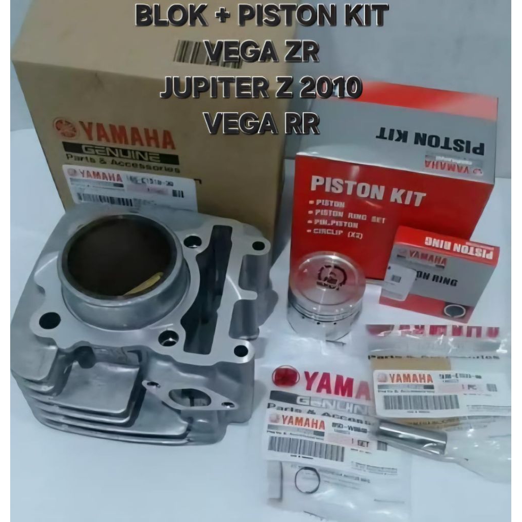 CYLINDER BLOK BLOCK PLUS PISTON KIT VEGA ZR RR JUPITER Z 2010 ORIGINAL