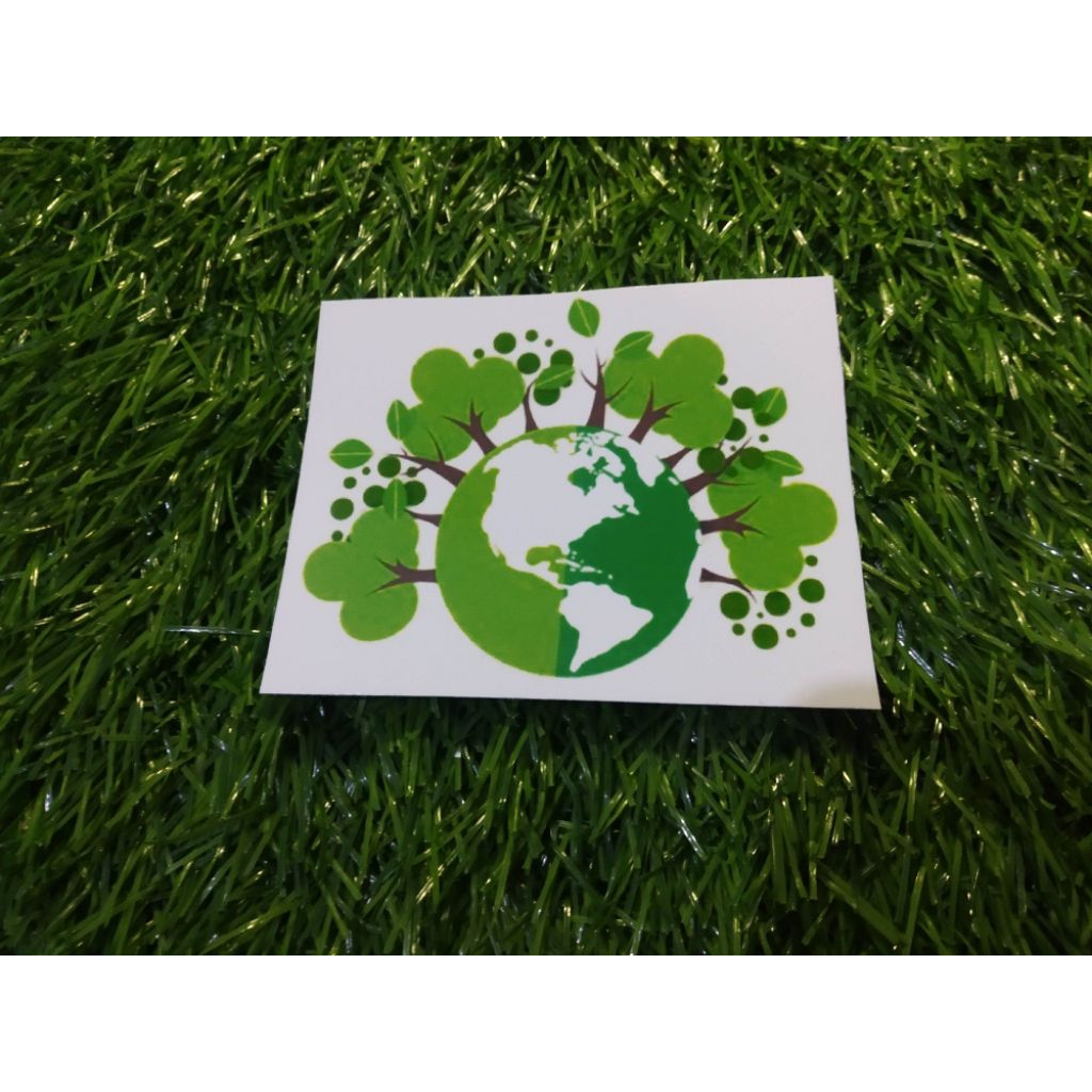 

stiker vinyl go green