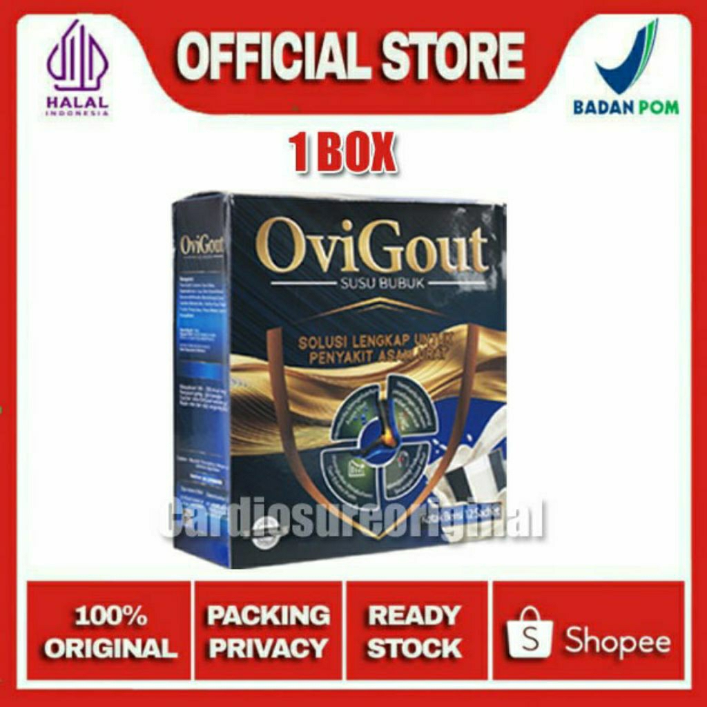 

OVIGOUT ® OviGout Original (1 Box) Susu Bubuk Asam Urat - OviGout Atasi Nyeri Sendi Akibat Asam Urat