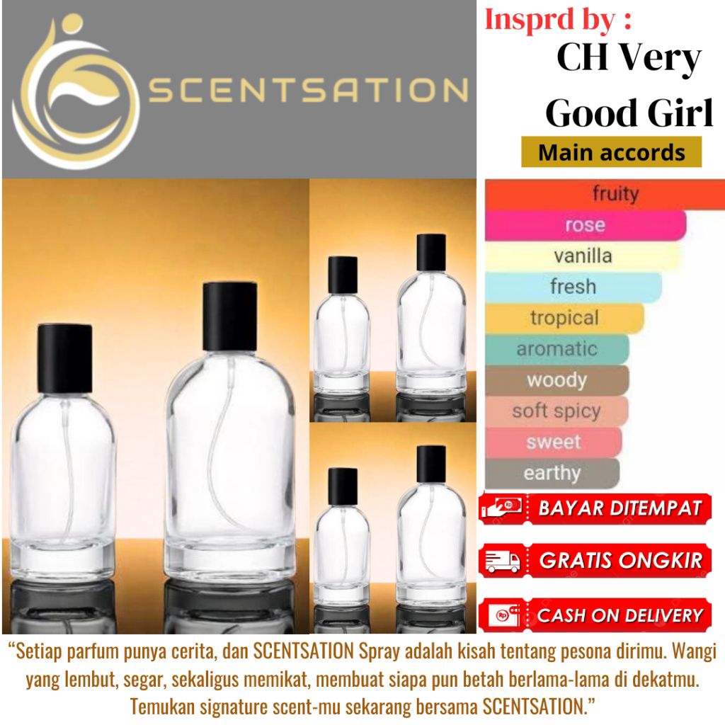 SCENTSATION - Parfume spray inspired by veryy goodd girlll parfum bibit essence spray grade A ch ver