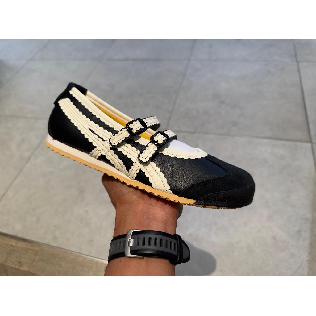 Sepatu Wanita Onitsuka Tiger Mexico 66 TGRS Black/Cream 100% Original