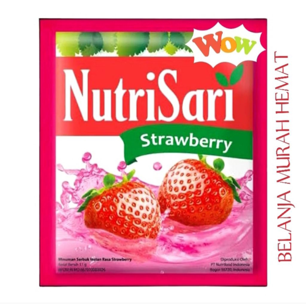 

NUTRISARI RASA STROBERI 1RENCENG 10 SACHET