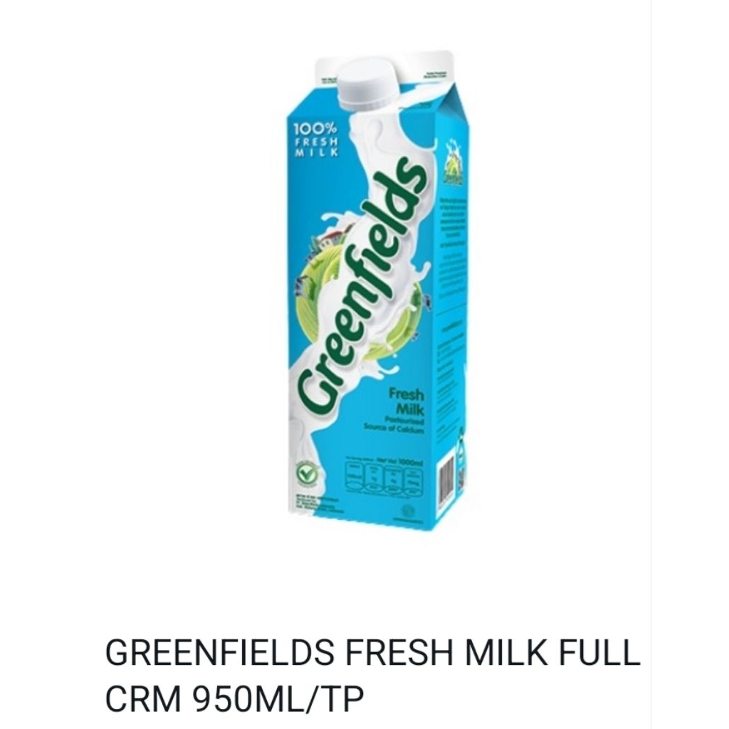 

Greenfields fresh milk full crm 950ml/tp
