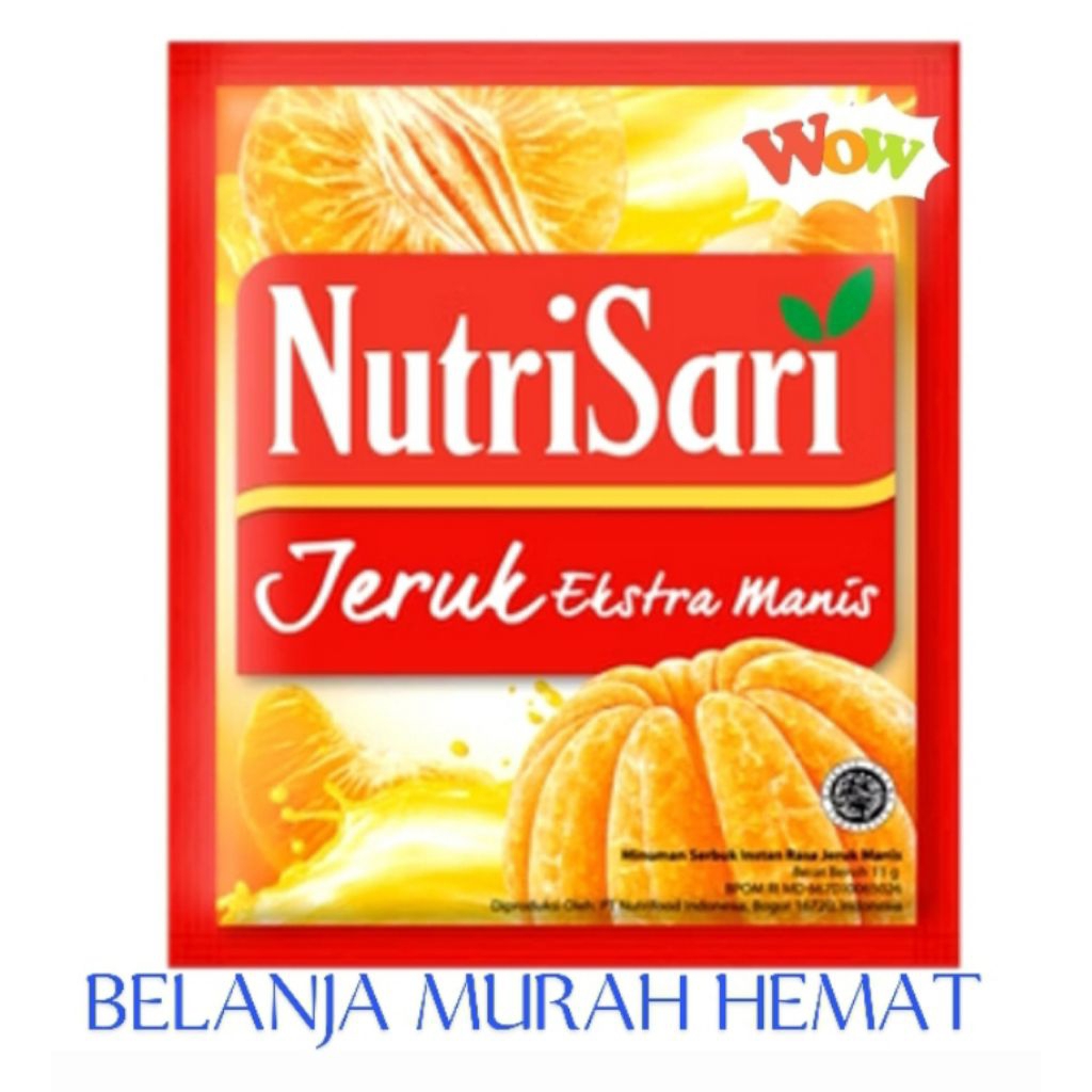 

NUTRISARI RASA JERUK EXTRA MANIS 1RENCENG 10 SACHET