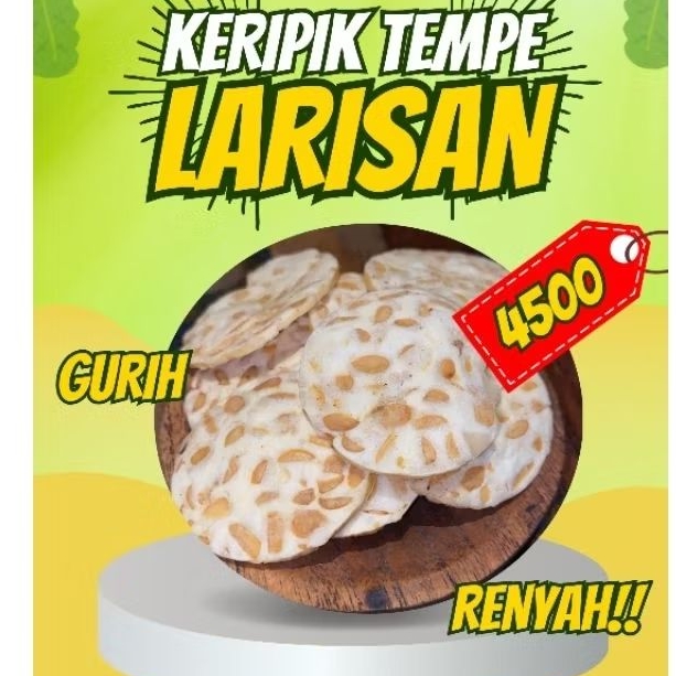 

Keripik Tempe Sagu gurih renyah murah