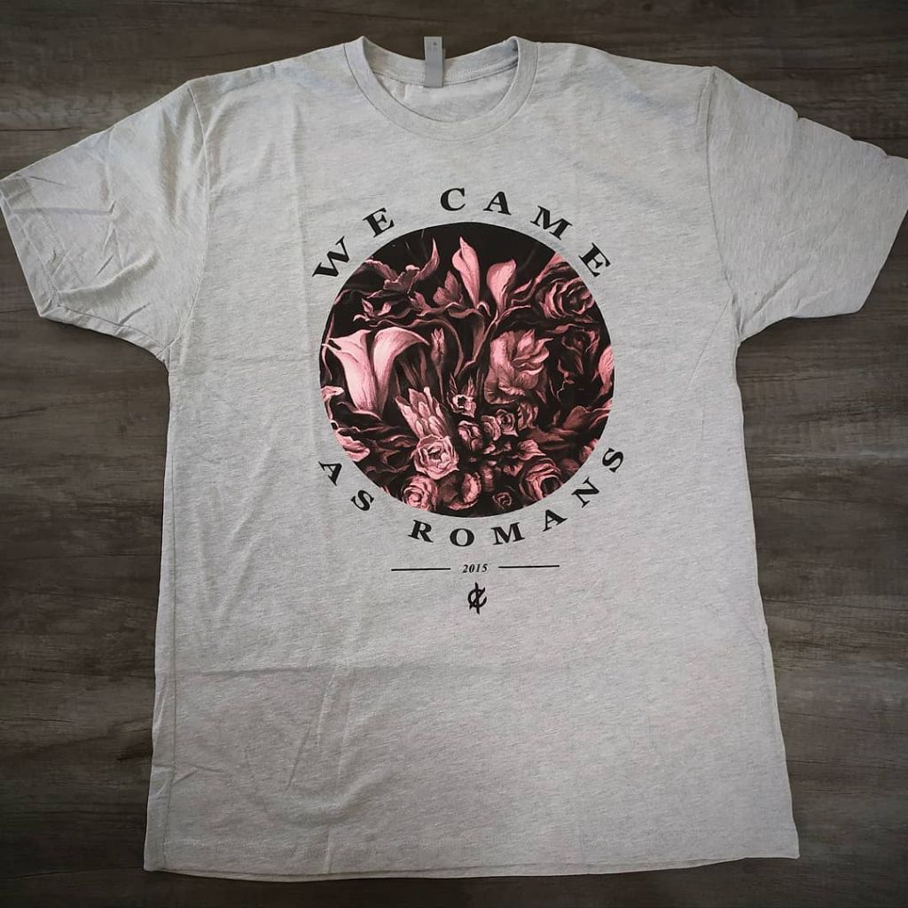 Kaos Band Import Original : We Came As Romans - Flower Heather Grey (XL)