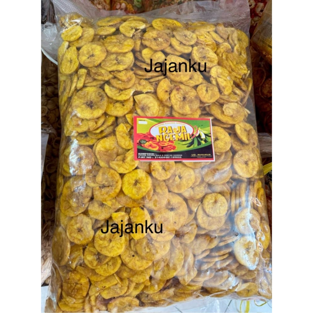 

keripik pisang bulat kemasan bal 3kgl