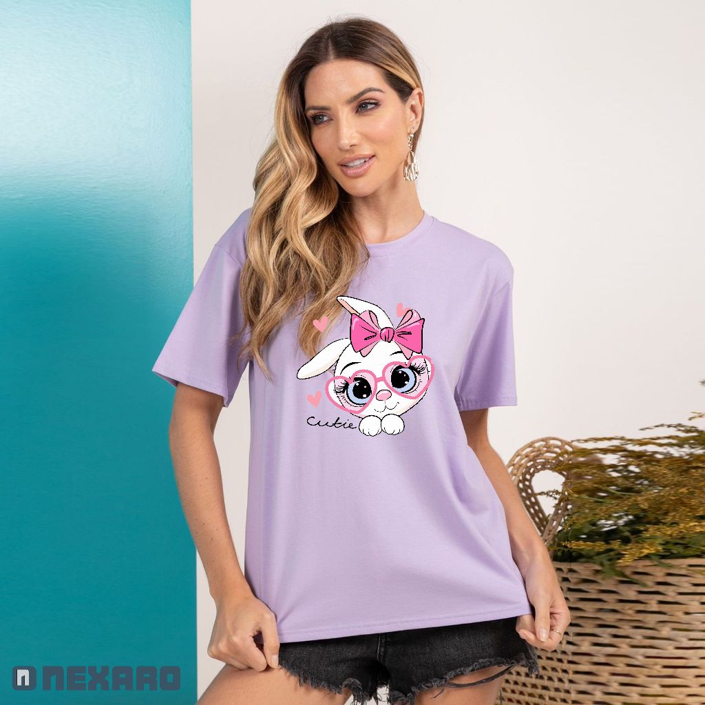 Kaos Wanita Premium – Comfort Colors Cotton Combed Relaxed Fit Cutie