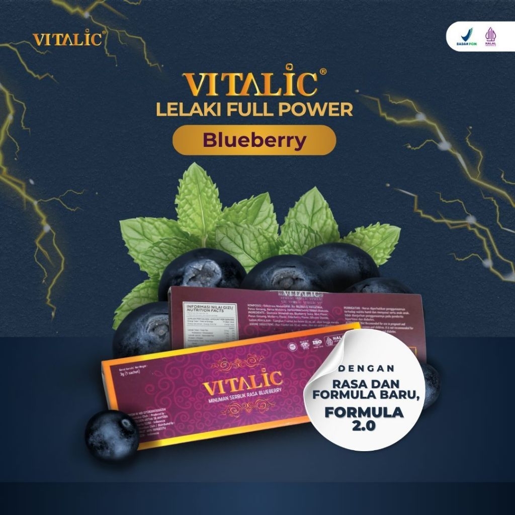 VITALIC - Herbal Vitalitas Pria Dewasa BPOM (1 Sachet)