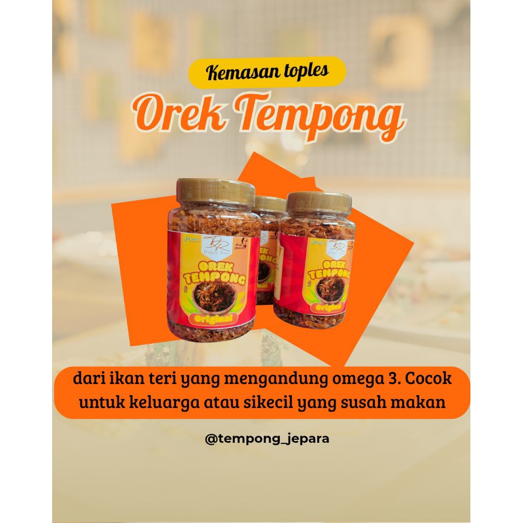 

Orek Tempong (blenyik) kemasan toples 100gram