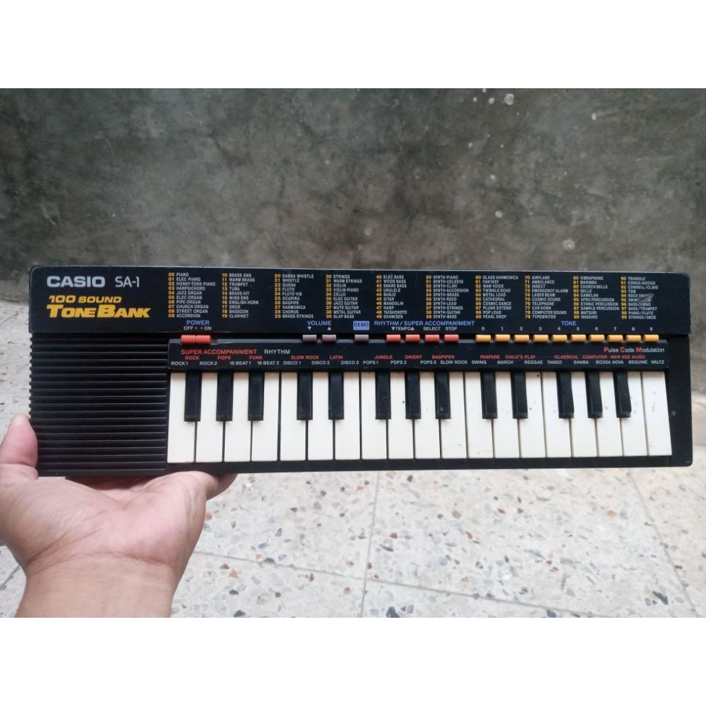 PIANO CASIO SA-1 BAHAN