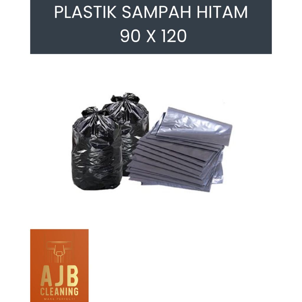 PLASTIK SAMPAH HITAM 90 X 120