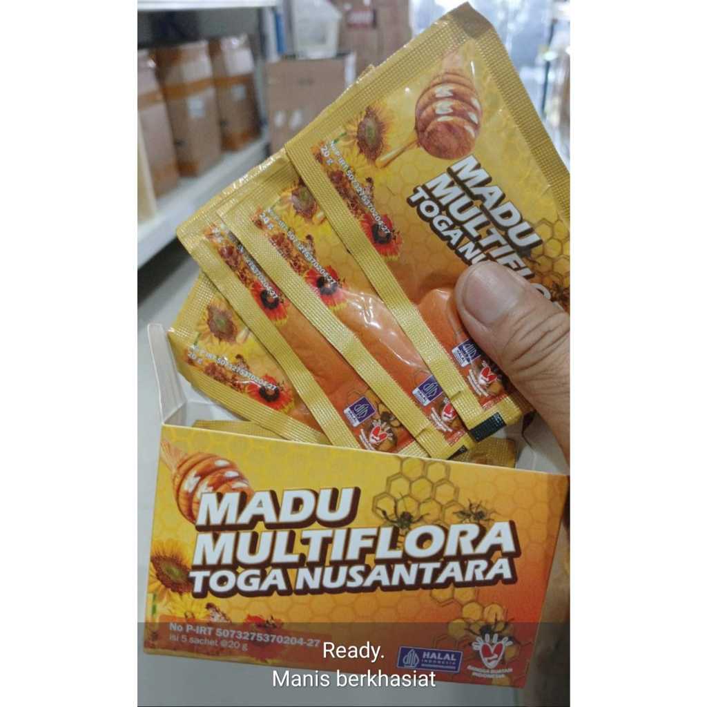 

Madu Murni Multiflora Toga Nusantara isi 5 Sachet