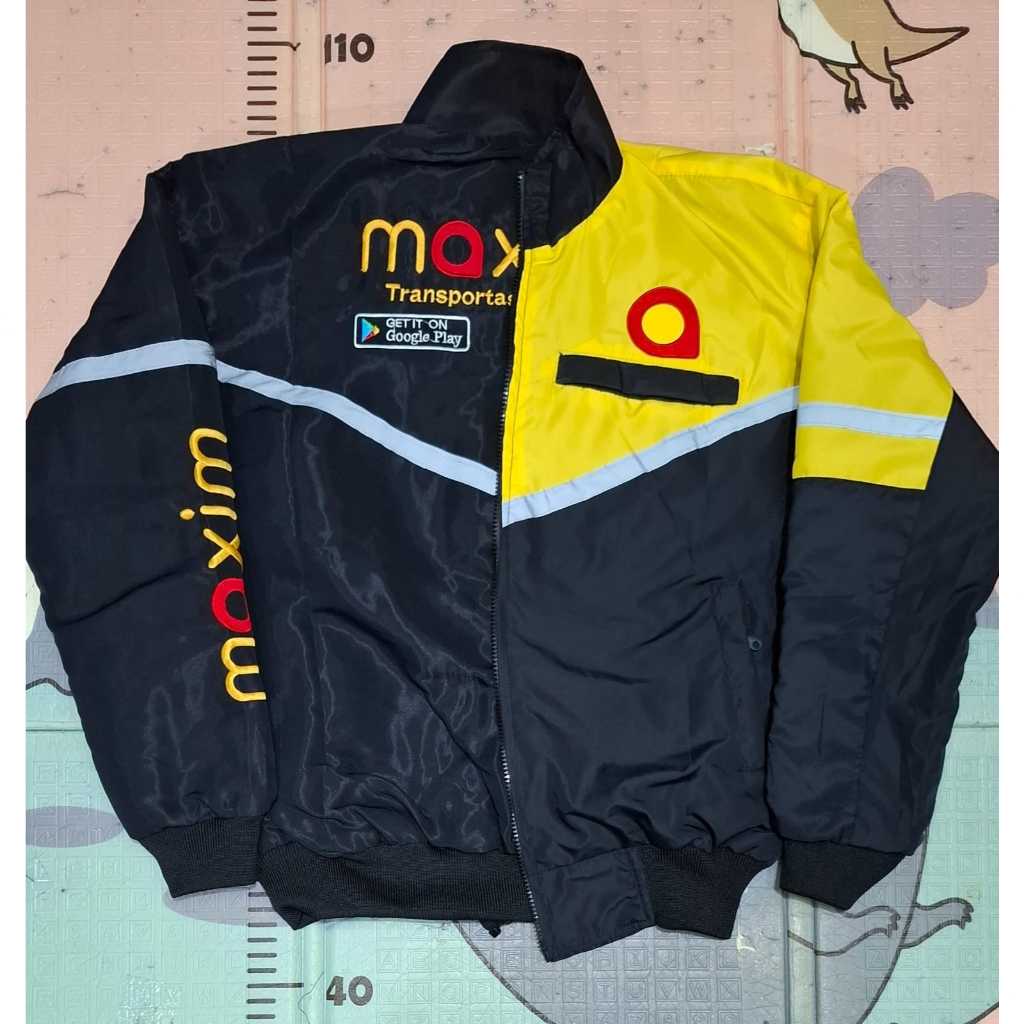 JAKET MAXIM ORI BOLAK BALIK MAXIM HITAM ANTI AIR TERBARU 2025