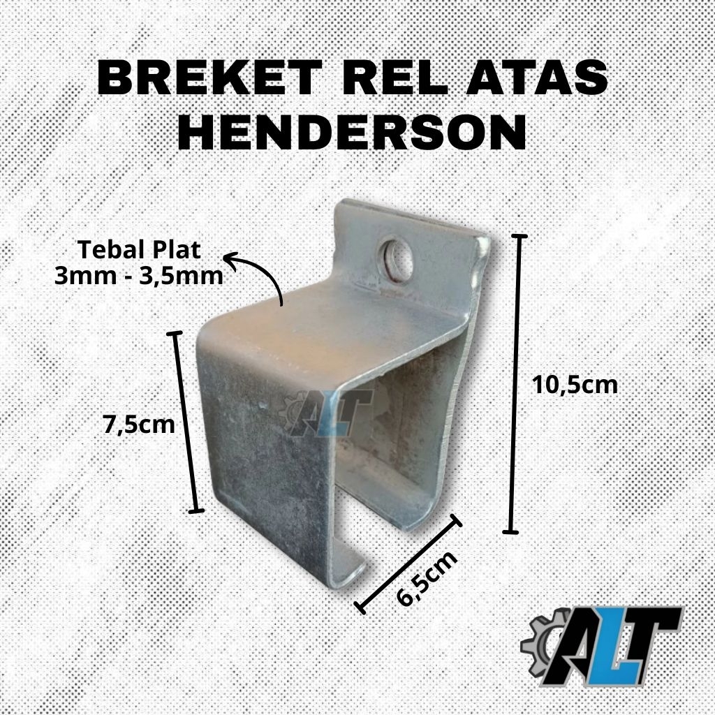 Breket rel atas pintu geser pintu sliding