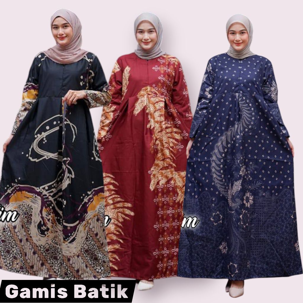 Baju gamis batik baju batik wanita