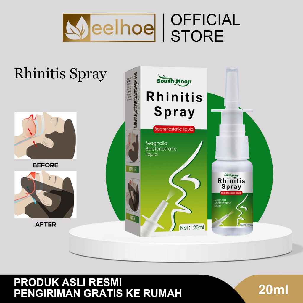 South Moon Rhinitis Spray 20ml Sinusitis Spray Nasal Spray Obat Sinusitis Rhinitis Spray Chronic Rhi