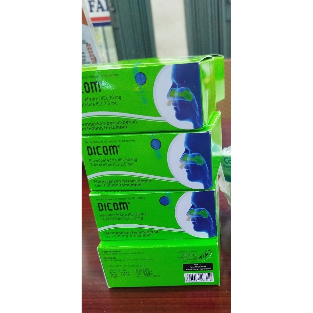 dicom/meredakan hidung tersumbat/flu/bersin-bersin