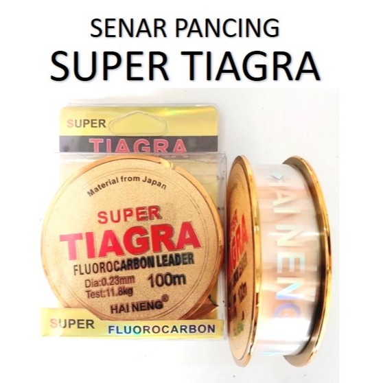 Senar Pancing Super Tiagra 100m Fluorocarbon Leader senar  Pancing Tiagra