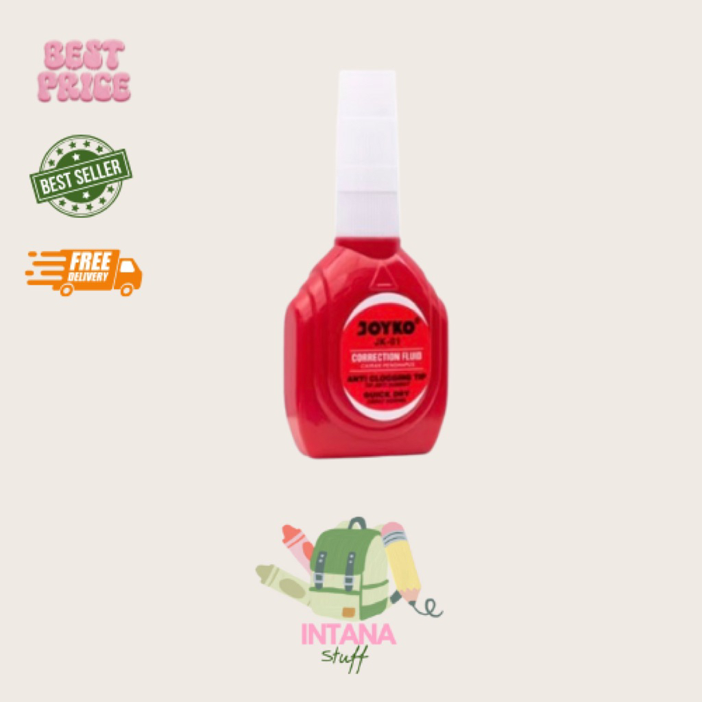 

CORRECTION FLUID | TIPE X | PENGHAPUS CAIR JOYKO