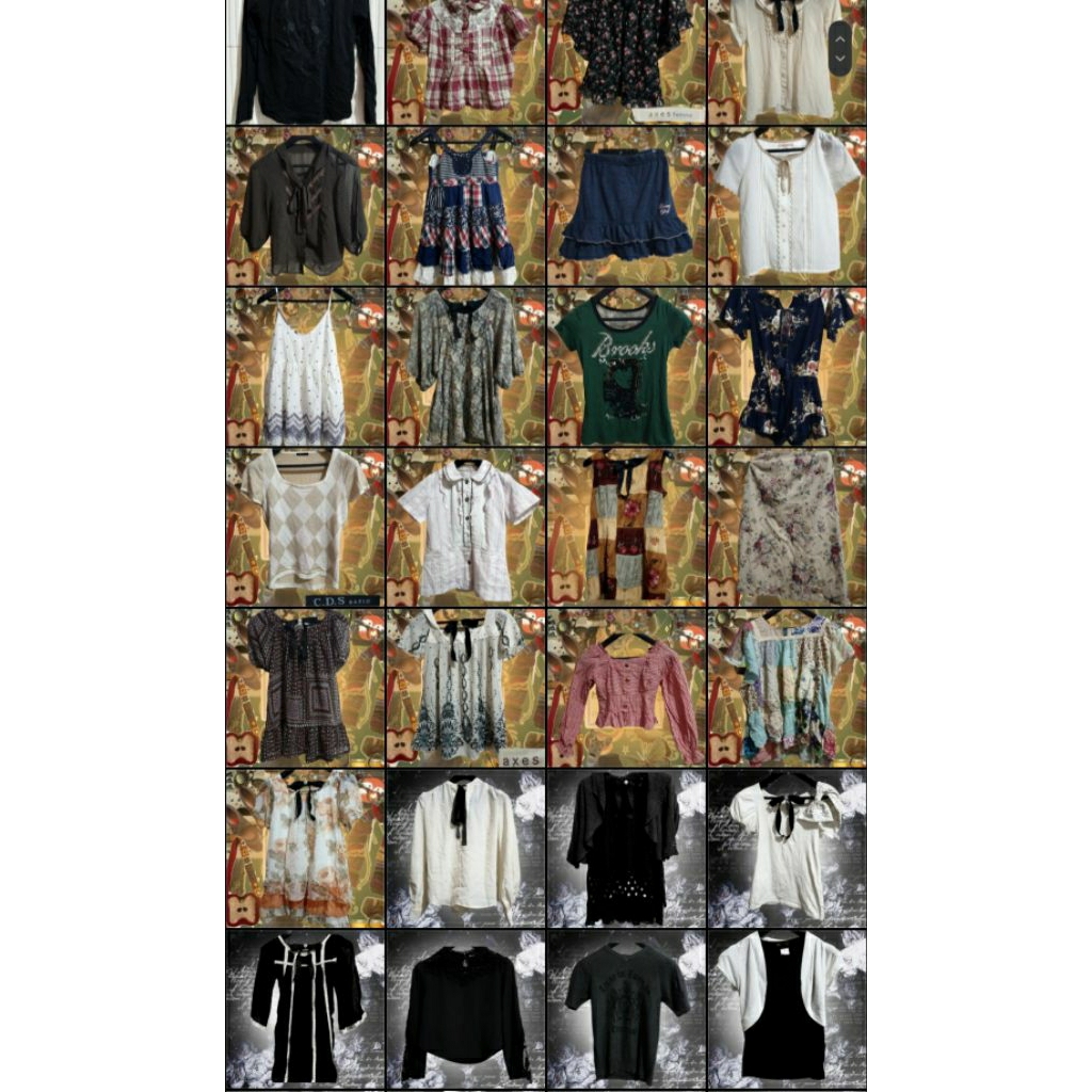 Batch 3 + ADM morikei coquette grunge punk cottage core milkmaid plaid skirt axes femme