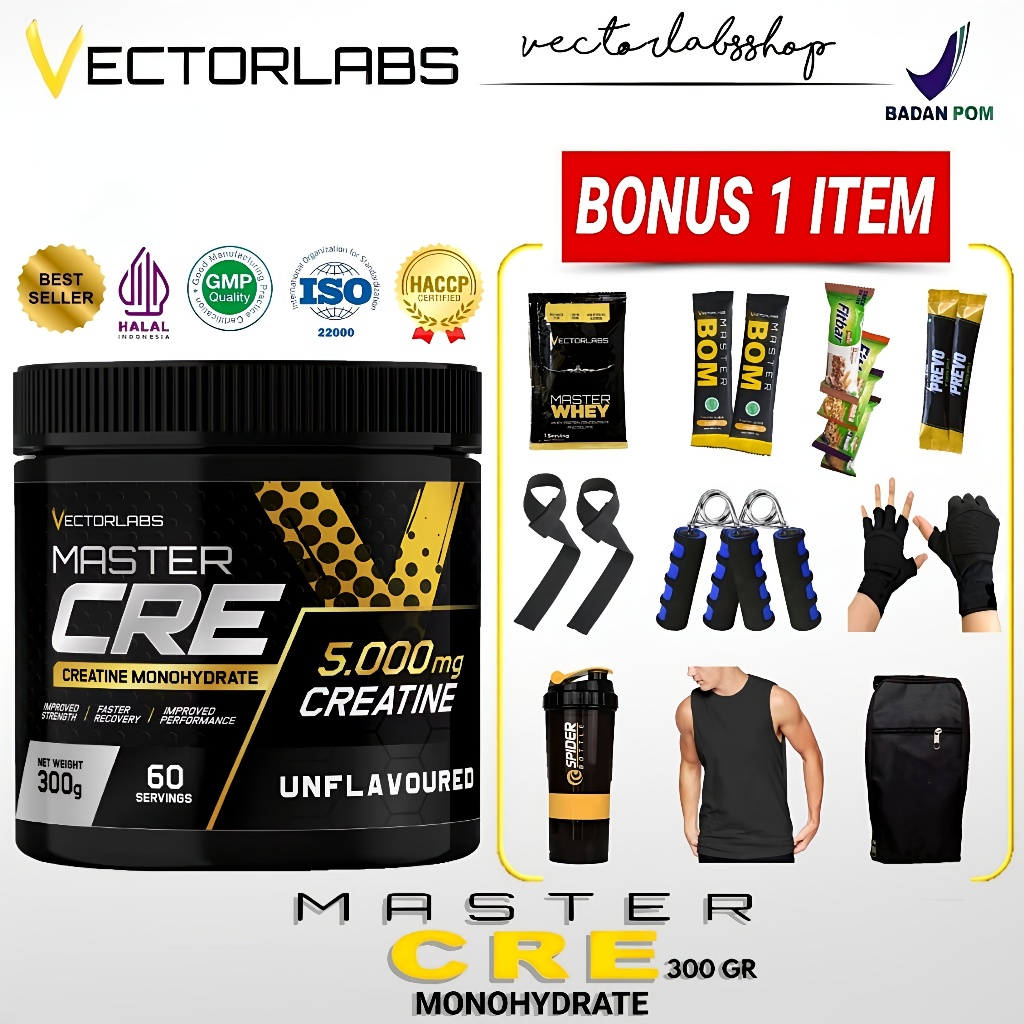 Vectorlabs Master Cre Creatine 60 Serving 300gr Creatine Monohydrate