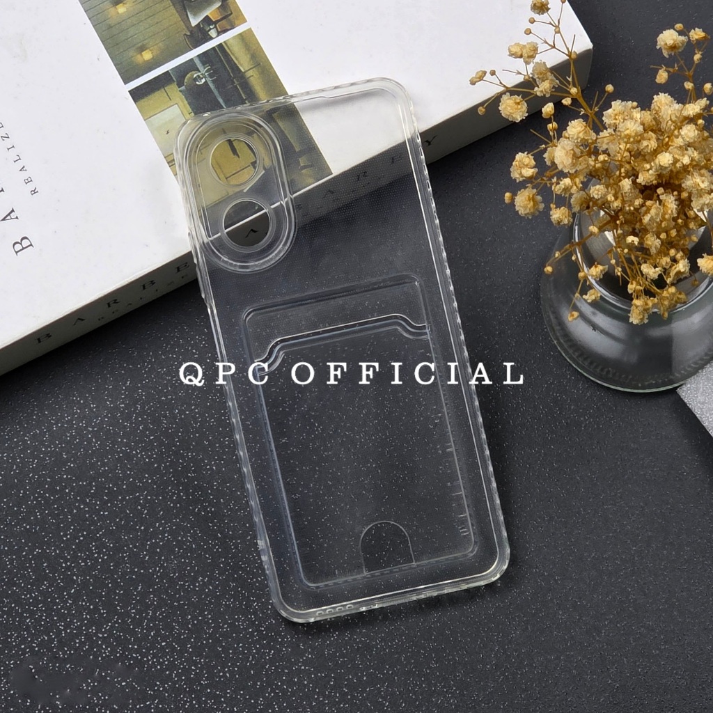 Oppo A17  Card Case Bening Slot Kartu Case  Oppo A17