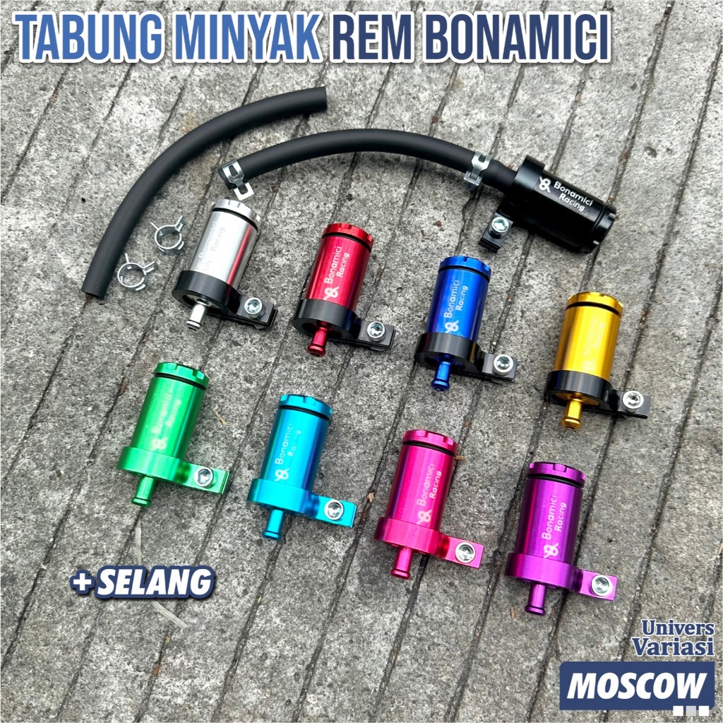 Tabung Minyak Rem Bonamici Tabung Master Rem Atas / Depan Full CNC Breket Oil Atas Universal Semua M