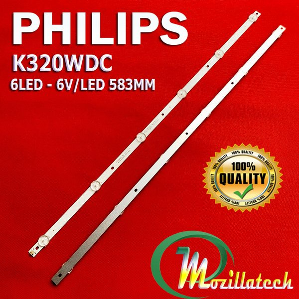 BACKLIGHT PHILIPS TCL 32 6V 6K 6 KANCING LED K320WDC K32DC