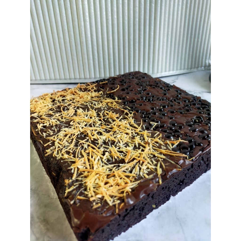 Brownies Fudgy / brownies Panggang / brownies kitaa /fudgy brownies sekat