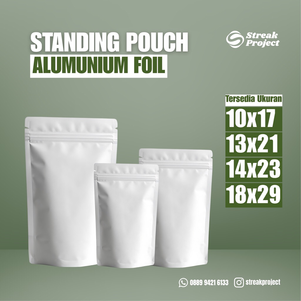 Standing Pouch Alumunium Foil